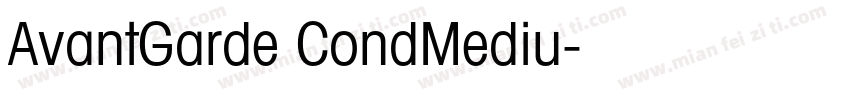 AvantGarde CondMediu字体转换